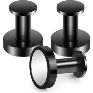 TOP MAGNETS Magnetic Hooks for Cruise Cabins, Black 150Lb Magnetic Wreath Hanger, Locker Accessories, Strong Magnetic Hooks for Classroom, Whiteboard, Grill, Cruise Ship, Garage, Hanging - 3Pcs