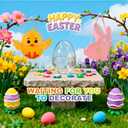 3 x LULEEYANG 8Pack Easter DIY Craft Kit Easter Air Dry Clay Kit Bunny Eggs DIY Arts and Crafts Modeling Clay Gifts Bulk with Tutorials for Home Party Favors Art Projects Fun Activities Supplies