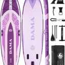 DAMA Premium Yoga&Pets Inflatable Stand Up Paddle Board, 33 Extra Wide Sup Board for Adult on Water, 330lbs Yoga Boardd with Durable SUP Accessories & Carry Bag