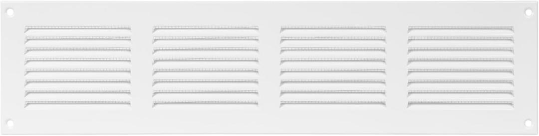 Repa Market White Air Vent Cover 16" x 4" Inch (Outer Dimensions) - Steel Return Air Grilles - for Ceiling and Sidewall - HVAC - with Protection Screen (15.74'' x 3.93'' Inch)