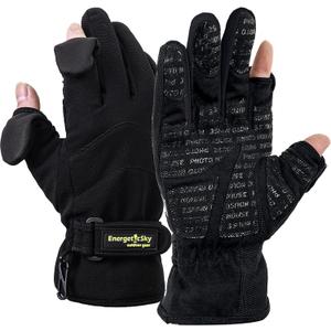 Waterproof Winter Gloves,3M Thinsulate Ski & Snowboard Gloves for Men and Women,Touchscreen Gloves for Fishing,Photographing,Hunting Outdoor Activities. (Medium, Black)