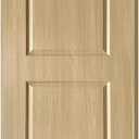38 in. x 87 in. 2 Panel Hollow Core Oak Finished PVC Composite Interior Door Slab