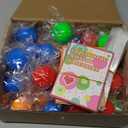 JOYIN Valentines Day Stress Balls with Cards, 24 Pcs Slow Rising Stress Relief Stretchy Fidget Toys Galaxy , Valentines Day Kids Gift Classroom Prize Goodie Bag Stuffers Party Favor