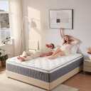 14 Inch King Size Mattress in a Box, Memory Foam Hybrid Mattress for Motion Isolation, Pocket Spring and Soft Foam, Pressure Relief, Medium Firm Support 80" x 76"