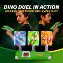 Toys for Boys Age 3-12, 3 Dinosaur-Themed & 3 Dino Flashing Lights & Dino Claw Launcher, Kid Toys, Fun Auto Reset Electronic Scoring Game with Sounds,3 4 5 6 7 8 9 10 11 12 Year Old Boy Birthday Gifts