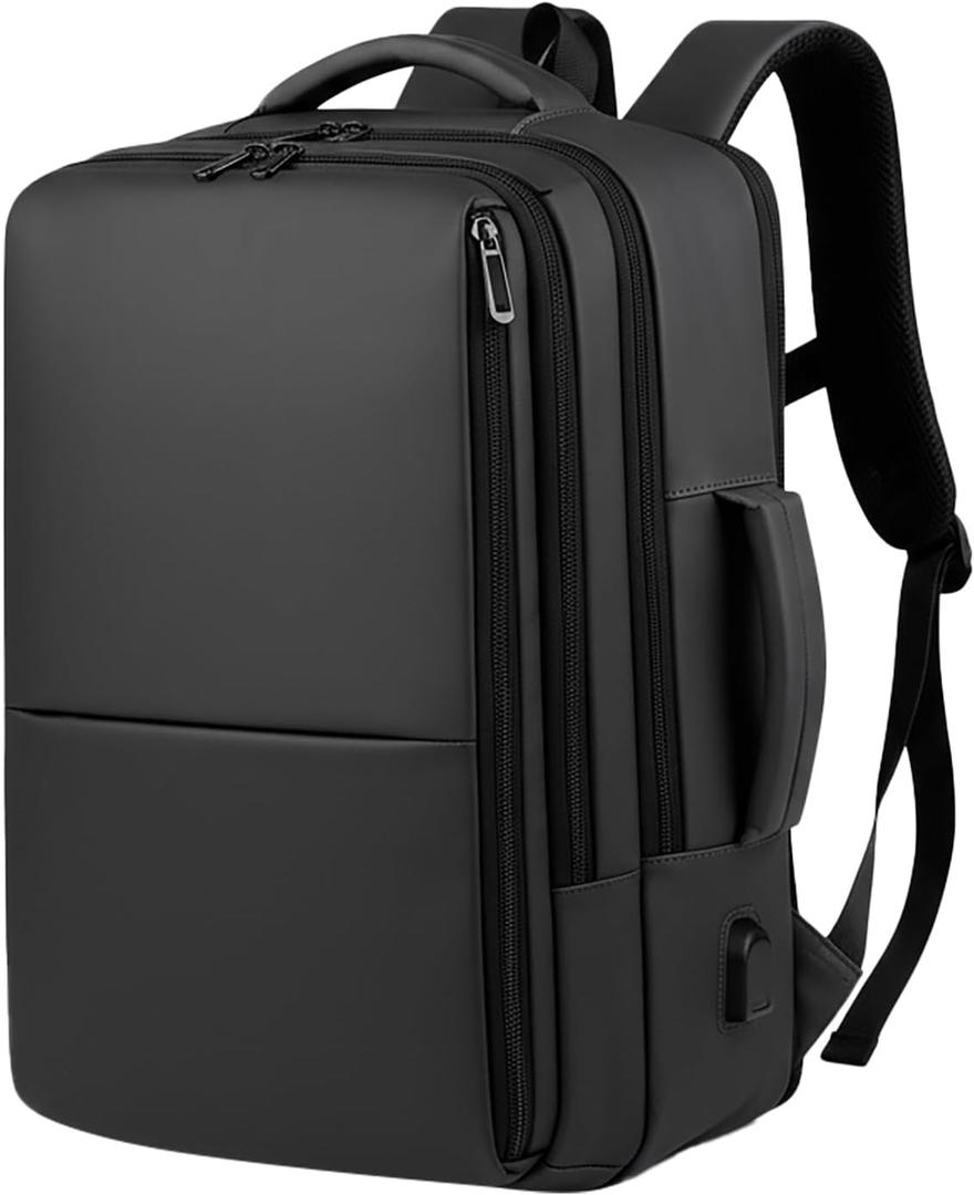 Large Capacity Personal Item Backpack, Underseat Carry On Hand Luggage, Flight Approved Cabin Bag for Business Travel and Airplane Use (Fits 15.6 Inch Laptop, Black)