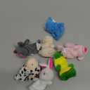 Acekid 10pcs Soft Plush Animal Finger Puppets Set Baby Story Time Velvet Animal Style for Toddlers