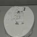 Kohler K-20110-0 Brevia Elongated Toilet Seat with Grip-Tight Bumpers, Quiet-Close Seat, Quick-Attach Hardware, White