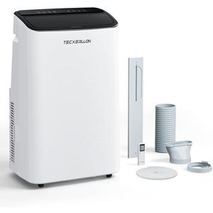 TECXERLLON 15000 BTU Portable Air Conditioners Cools Up to 800 Sq.Ft, 4-IN-1 Self-Evaporating Portable AC Unit with Dehumidifier, Fan, Sleep Mode, 24-Hour Timer, Remote Control for Large Room, Office