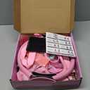 Home Pilates Kit for Women Pilates Ring & Ball Set, Magic Circle Hoop with 5 Resistance Bands (Pink)