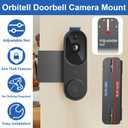 Anti-Theft Doorbell Mount No Drill Compatible with Orbitell/Reolink Video Doorbell, Adjustable Mounting Bracket Holder Accessories for Apartment Rentals, Enhanced Protection Doorbell Mount Bracket