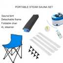 ZONEMEL Full Size Portable Steam Sauna Kit, Personal Full Body Sauna Spa for Home Relaxation, 4 Liters 1500 Watt Steamer, Remote Control, Timer, Foldable Chair
