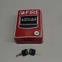 Emergency Alarm Station with Key Conventional Dual Action Manual Call Point Pull Fire Alarm Panic Button SOS Switch for Alarm Siren or Panel