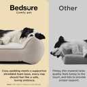 Bedsure SupportMax™ XL Plus Orthopedic Dog Beds Large Sized Dog - Extra Thick Supportive Dogs Couch with Waterproof Washable Cover, Jumbo Comfort Pet Sofa with Soft Sherpa & Nonskid Bottom, Beige, 48"