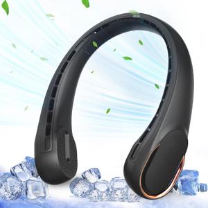 Neck Fan, Bladeless Neck Fan, 4000 mAh Rechargeable Personal Fan, 360 Hands Free Wearable Fan, 3 Speeds Adjustable,Faster Cooling, Ultra Quiet, Suitable for Home, Office, Travel, Sports (Black) Neck Fan, Bladeless Neck Fan, 4000 mAh Rechargeable Personal Fan, 360 Hands Free Wearable Fan, 3 Speeds Adjustable,Faster Cooling, Ultra Quiet, Suitable for Home, Office, Travel, Sports (Black)