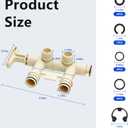 Water Softener Bypass Valve Model 7129871-Complete Assembly Kit 2 Clips & 4 O-Rings Compatible with Kenmore, GE, Whirlpool, Morton, NorthStar, EcoWater, EcoPure