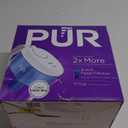 PUR 11-Cup Water Pitcher, 1 Genuine PUR Filter, Cleaner, Great-tasting Water, Dishwasher Safe, Powerful Filtration, Filter Change Light Indicator, LockFit Cap Design - White