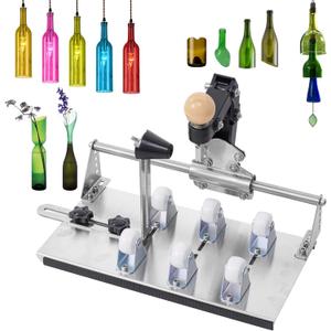 Wine Bottle Cutter,Glass Bottle Cutter kit,Glass Bottle Cutter Set Glass Bottle Cutter for All Shapes, Bottle Cutter Glass Cutter kit Round and Square, Wine Bottle Cutter Tools, Bottle DIY Craft Kit (Asian bank)