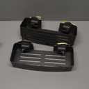 Voldra Shower Caddy Suction Cup, 2 Pack Shower Shelves for Inside Shower No Drilling, Aluminum Suction Showers Organizer with Towel Bar & Hooks Removable Bathroom Shelf Storage Rack (Gray)