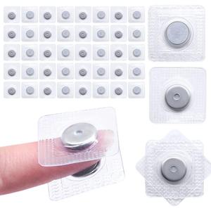 SEMINI Hidden Sew Magnetic Snap Invisible Hidden Sew in PVC Hidden Purse Closure for Fastener Handbag Cloth Clasp DIY Craft Sewing Tools (A056 13mm)