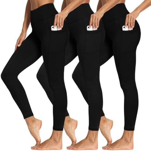 High Waisted Leggings for Women - Soft Athletic Tummy Control Yoga Pants for Cycling Dance Tights, XL