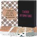 JoycuFF Teacher Supplies Gifts First Day of School Back to School Teacher Must Haves Essentials Gifts 50pcs Daily Affirmations Cards