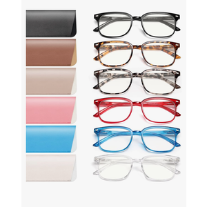 NOVIVON 6 Pack Reading Glasses for Women, Reading glasses men, Blue Light Blocking Readers, Computer eye glasses, Cheaters +2,5
