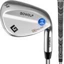 Gowolf 58 Degree Wedge Right Hand - Forged Golf Wedges Full Face for Men, Premium Gap Wedges Sand Wedge Lob Wedge Golf Club for Men, Great Golf Gifts - CNC Milled Face for More Spin (Chrome 58 Degree)