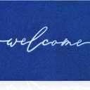 AAZZKANG Blue Door Mat Outdooor Entrance Welcome Doormat Large 24x36 with Durable Non Slip Rubber Backing Ultra Absorb Mud Durable Outside Inside Door Rug for Entryway, High Traffic Areas