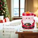 Candeldo Christmas Wax Melt Warmer: Candle Warmer for Scented Wax Cute Electric Fragrance Burner Santa Claus Decor Christmas Birthday Gift for Women