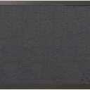 MasterVision Bulletin Board, 18" x 24", Dark Fabric Message Board, Black MDF Frame