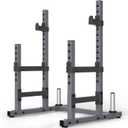 PASYOU Adjustable Power Rack, Multifunction Squat Rack Heavy-Duty Stand, Weight Rack Stand with Spotters, Push Up Portable Strength Training Dumbbell Rack for Home Gym Equipment, Max Load 1800 LBS