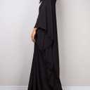 SEAUR Women's Loose Kaftan Turkish Dress Caftan Maxi Dresses Swimsuit Cover Up Beachwear Loungewear (01 Black)