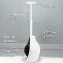 Korky BeehiveMAX Hideaway - Heavy Duty Toilet Plunger with Holder - Drip Free Carry - Seals All Bowl Shapes Powerful Clog Removal, 97-5