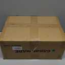 CAROLMADE Small Foot Stool Ottoman Footstool with Legs Under Desk Footrest for Living Room Bedroom and Office, Dark Brown (11"D x 15.4"W x 8.3"H)