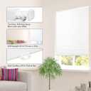 Cordless Cellular Shades, No Drill No Tools Light Filtering Honeycomb Shades, Pleated Blinds for Windows, Easy to Install, White 48" W x 64" H
