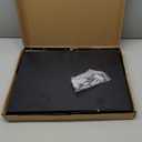 Deep Floating Wall Shelves - 4 Sets of 12 Inch Wide Black Wood Shelves for Bathroom, Bedroom, Kitchen, Living Room