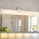 VOLISUN Modern Bathroom Vanity Light 48 inch, Rotatable, 30W Dimmable 5CCT Led Bathroom Light Fixture Over Mirror, Brushed Nickel Bar Vanity Light for Bathroom Mirror Cabinets-ETL Certificated