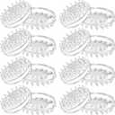 Jetec 16 Pieces Carpet Protectors Spiked Caster Cups Round Furniture Caster Cups Spiked Carpet for Furniture Legs, Sofas, Tables, Chairs