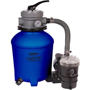 Game SandPRO Sand Filter Pump for Above Ground Pool - 50D Series, 0.5HP, 40 GPM Flow Rate, Compatible with Intex & Bestway, 24"x18", Blue