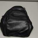 8L Crossbody Sling Bag Fanny Pack For Women Men Backpack Travel Shoulder Bags Purse Handbag PU Leather Black