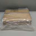 FRIDEKO HOME Floor Lamp with Beige Shade, Simple Design with Foot Pedal Switch, Small Tall Lamps for Living Room Bedroom Office, Corner Floor Stand Light with Black Pole Lamp (No Bulb/No Remote)