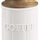 Mud Pie Circa Door Knob Coffee Canister, Wood