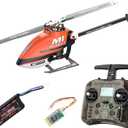 Buddy RC OMPHOBBY M1 V1 RC Helicopter for Adults - 6CH 3D Aerobatic RC Helicopters Outdoor with Dual Brushless Direct-Drive Motors with RadioMaster Pocket Radio 2025（RTF Version, Orange）