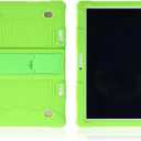 Universal Shockproof Silicone Stand Case Cover for 10.1 Inch Android Tablet PC Protective (Light Green)
