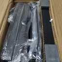 31.5'' Small Console Table with Charging Station and Storage, Entryway Table Narrow with Power Outlets and USB Ports, Skinny Sofa Table, for Living Room, Foyer, Entryway, Hallway, Black