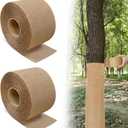 2 Rolls 100 FT Protector Wraps for Tree Trunk: Natural Paper Guard for Demaged Bark, Breathable & Moisturizing Cover for Plants & Saplings, Bandage for Fruit Trees Keeping Warm in Winter