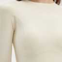 SUUKSESS Women Seamless Workout Long Sleeve Shirts Gym Athletic Running Yoga Tops (XL)