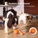 Cheerble Smart Interactive Dog Toy, Wicked Ball Rolly, Automatic Moving, Bouncing, Rotating, E-TPU Material, with Rope & Barks Sound Active Rolling Interactive Dog Ball for Medium and Large Dogs