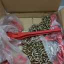 Chain Binders, Transport Chain, Tie Down Chain and Binder 3/8''-1/2'', 10Ft Chains with G70 Hooks, Ratchet Load Binders 9215Lbs Working Strength, Towing Chain for Flatbed Trailer Truck